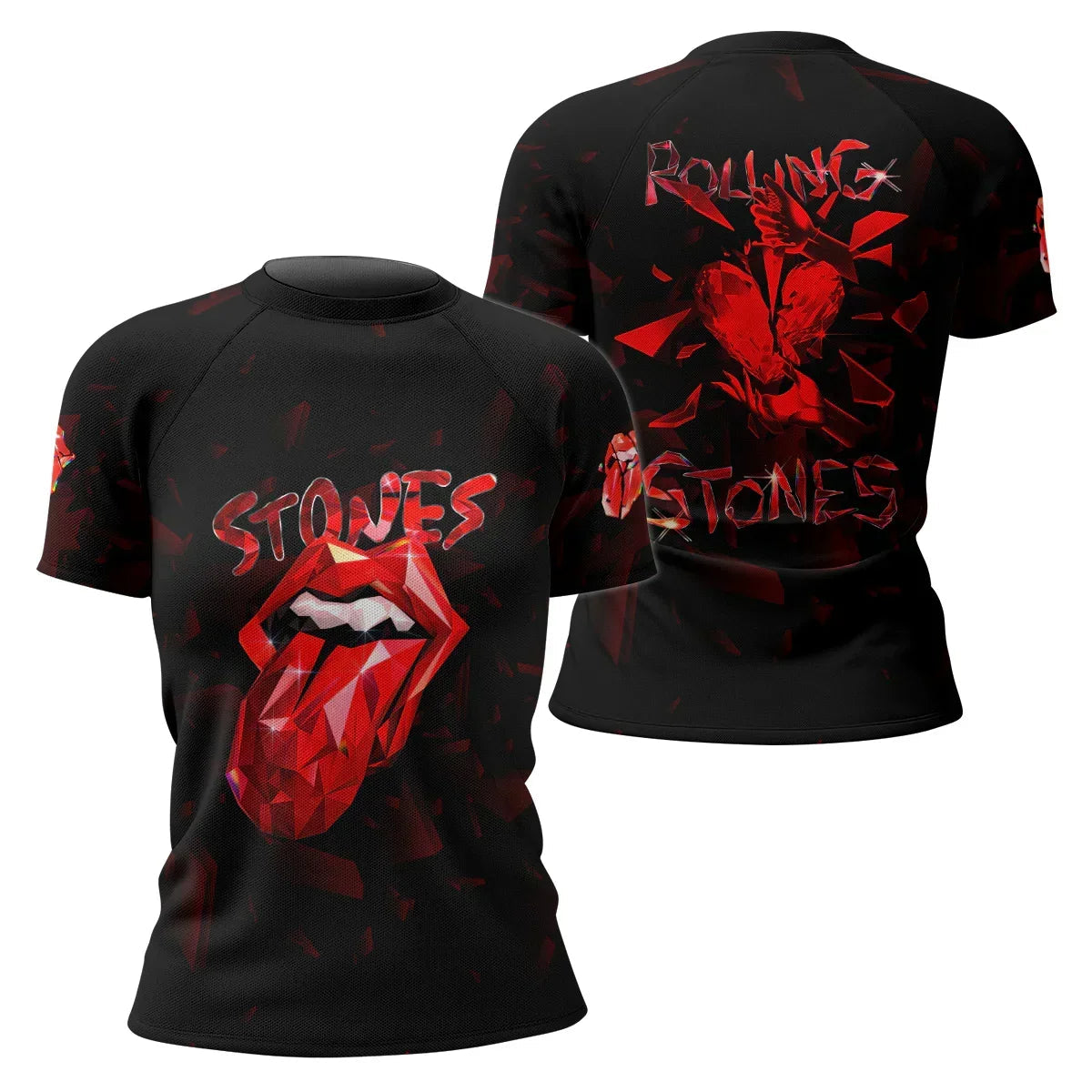 The Rolling Stones Tongue Logo Rash Guard