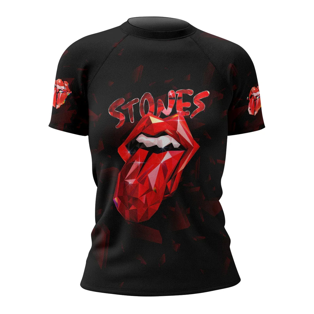 The Rolling Stones Tongue Logo Rash Guard