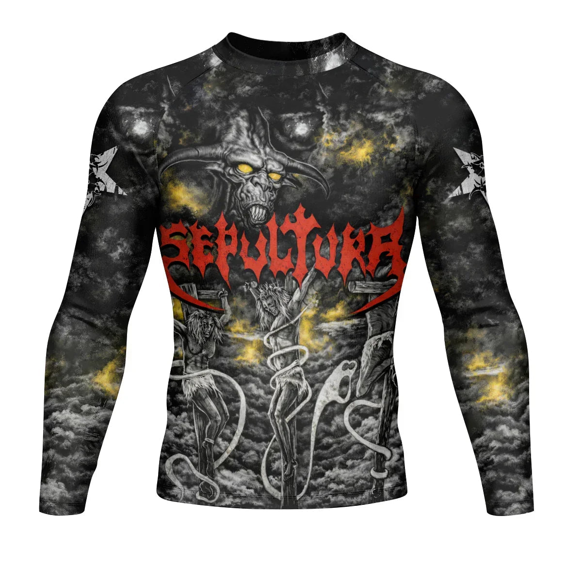 Sepultura Demonic Sacrifice Rash Guard