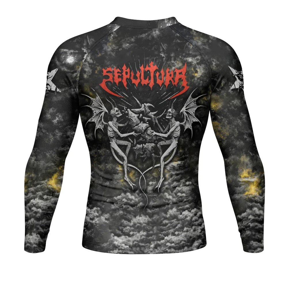 Sepultura Demonic Sacrifice Rash Guard