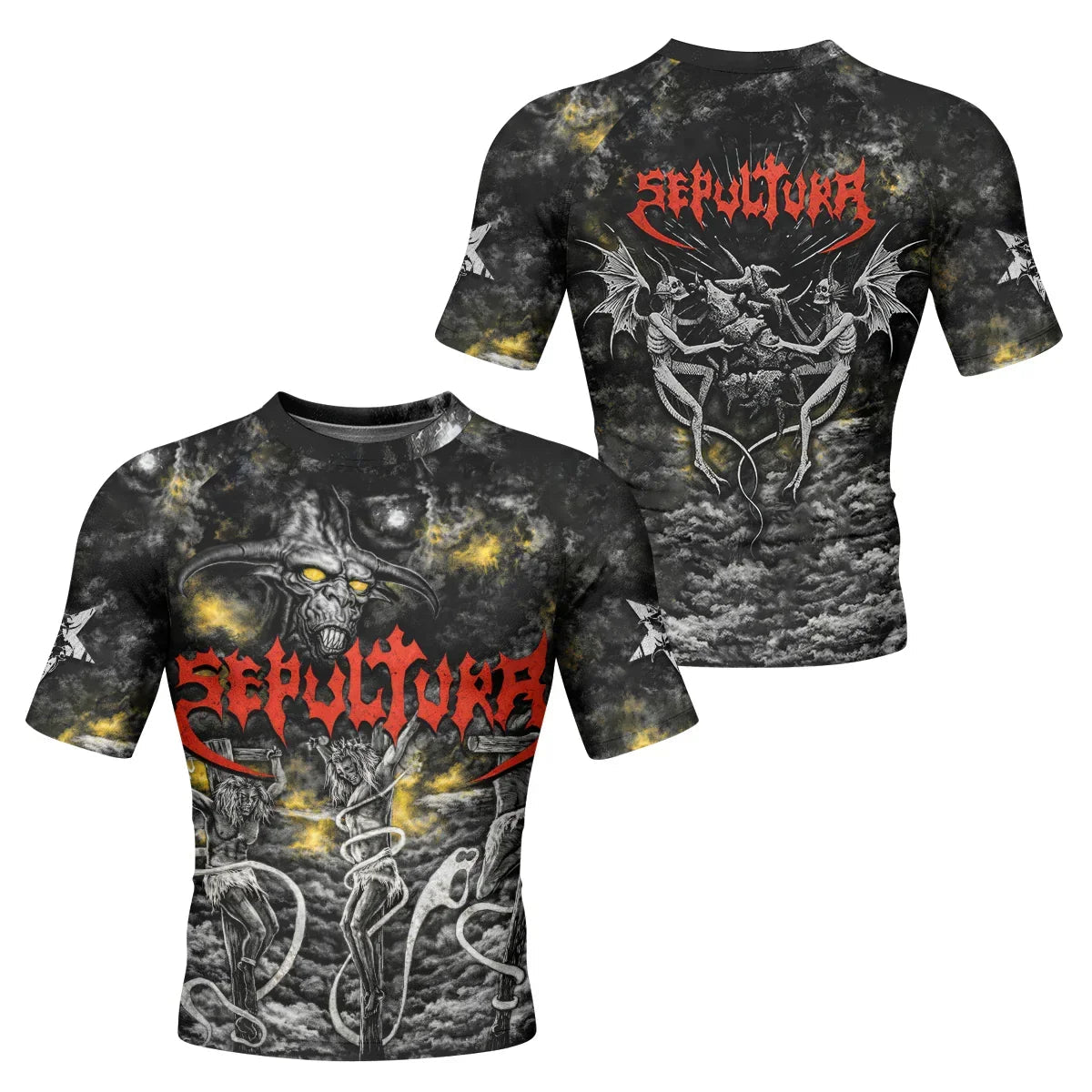 Sepultura Demonic Sacrifice Rash Guard