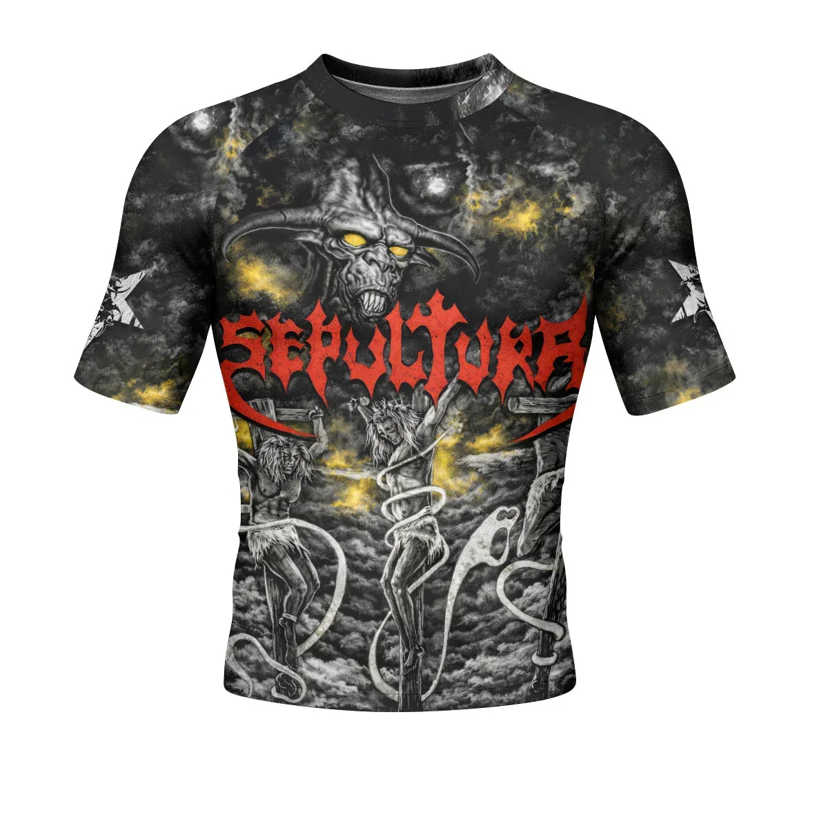 Sepultura Demonic Sacrifice Rash Guard
