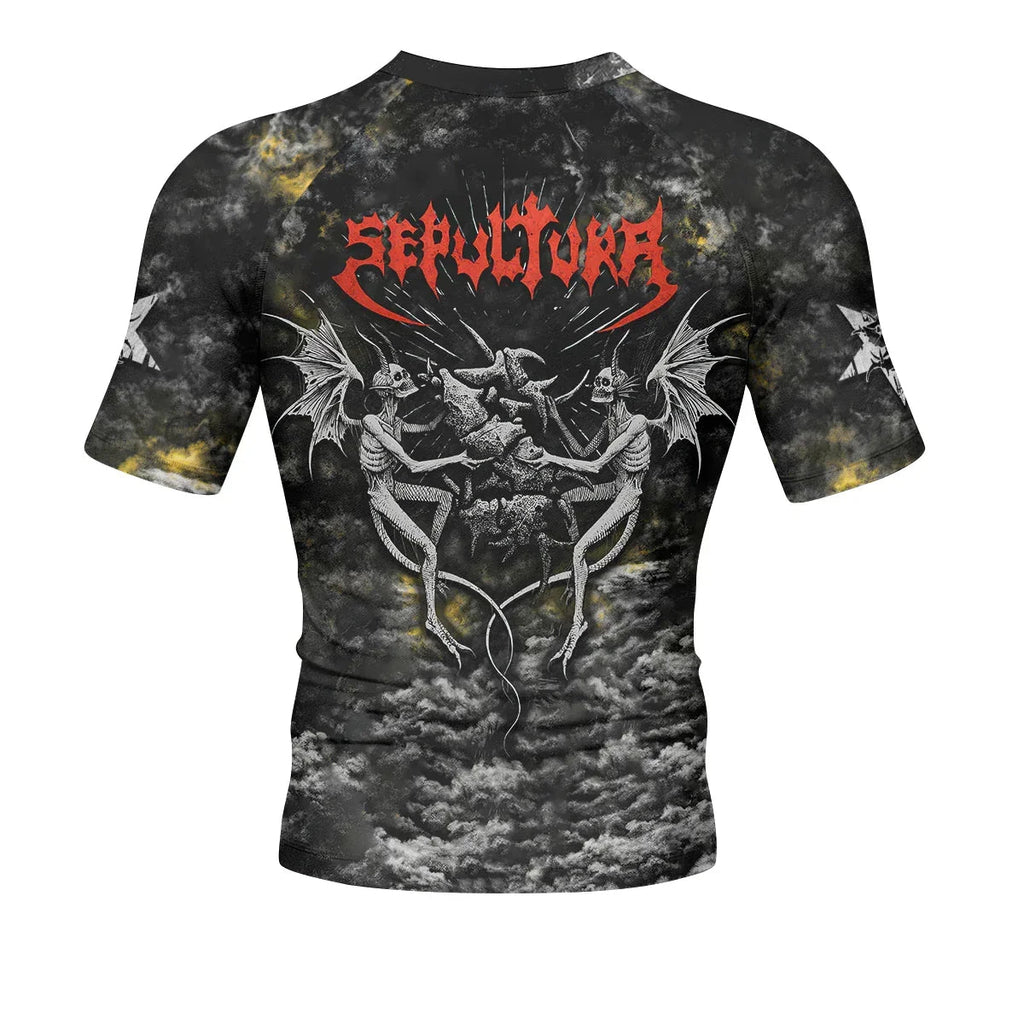 Sepultura Demonic Sacrifice Rash Guard