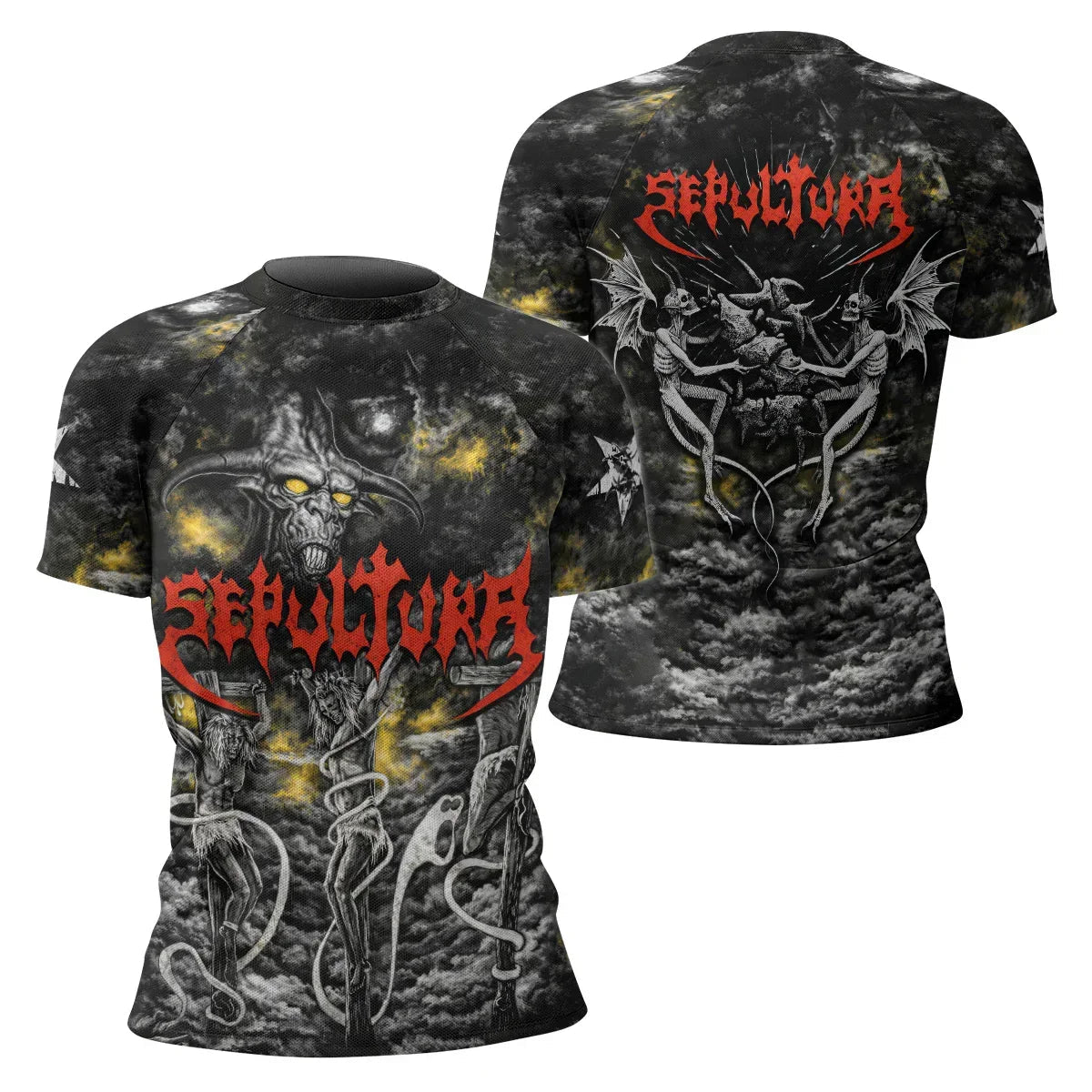 Sepultura Demonic Sacrifice Rash Guard