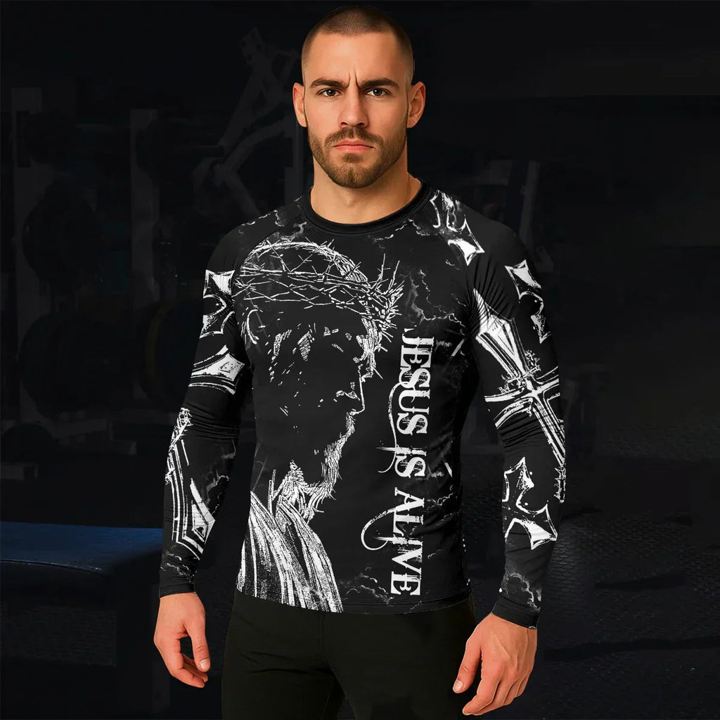 Jesus Is Alive Rash Guard