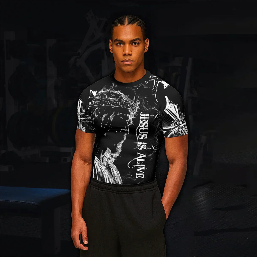 Jesus Is Alive Rash Guard