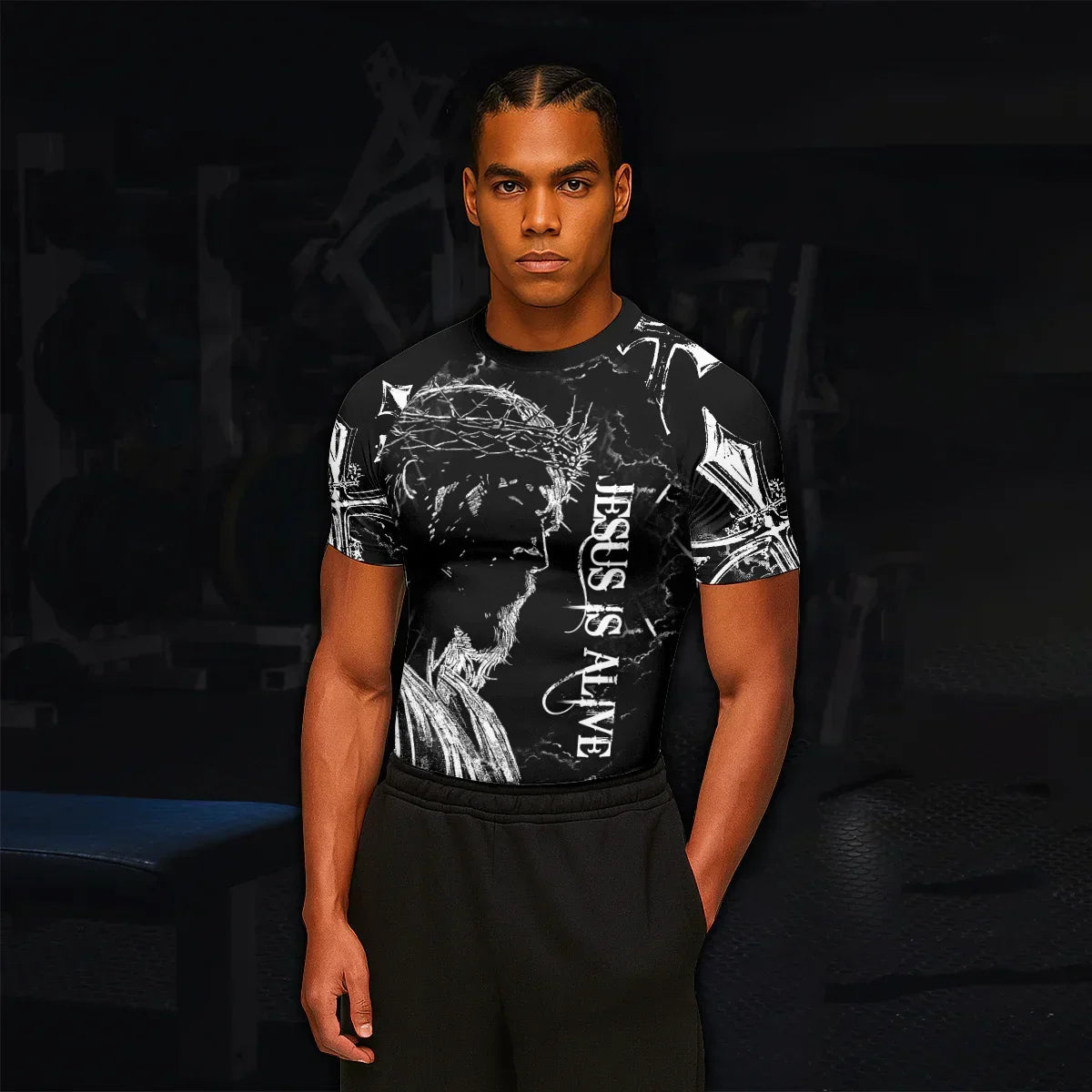 Jesus Is Alive Rash Guard