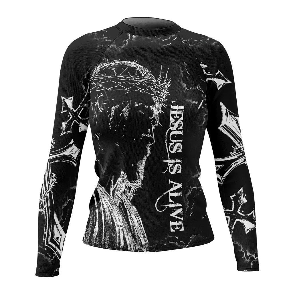 Jesus Is Alive Rash Guard