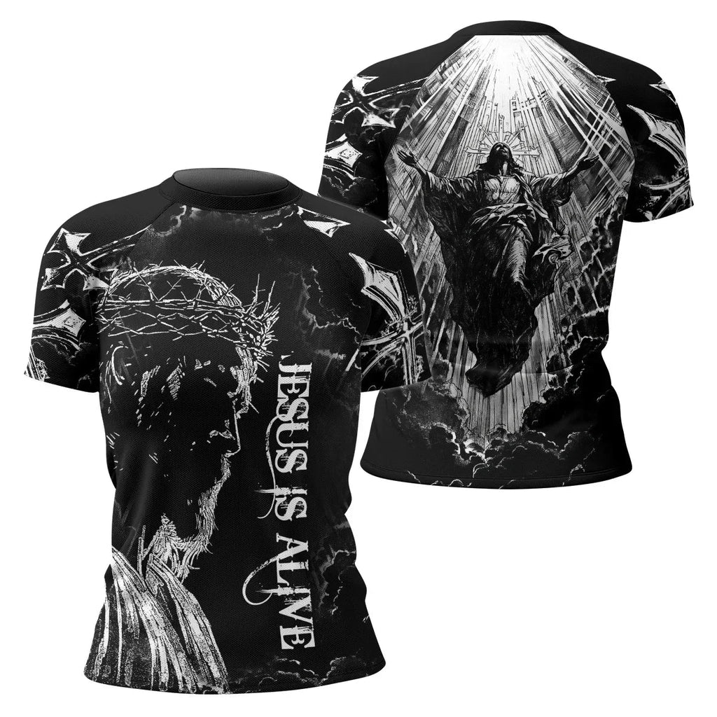 Jesus Is Alive Rash Guard