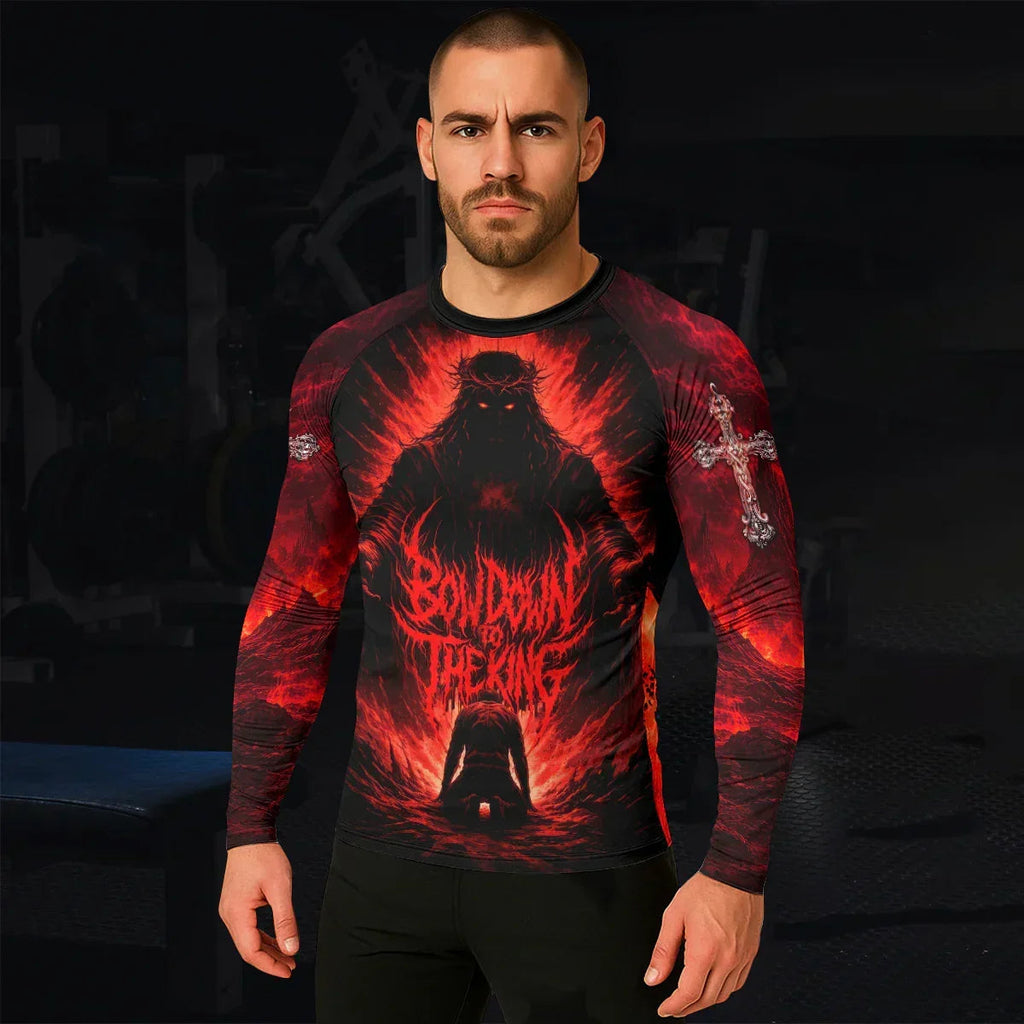 Bow Down To The King Rash Guard