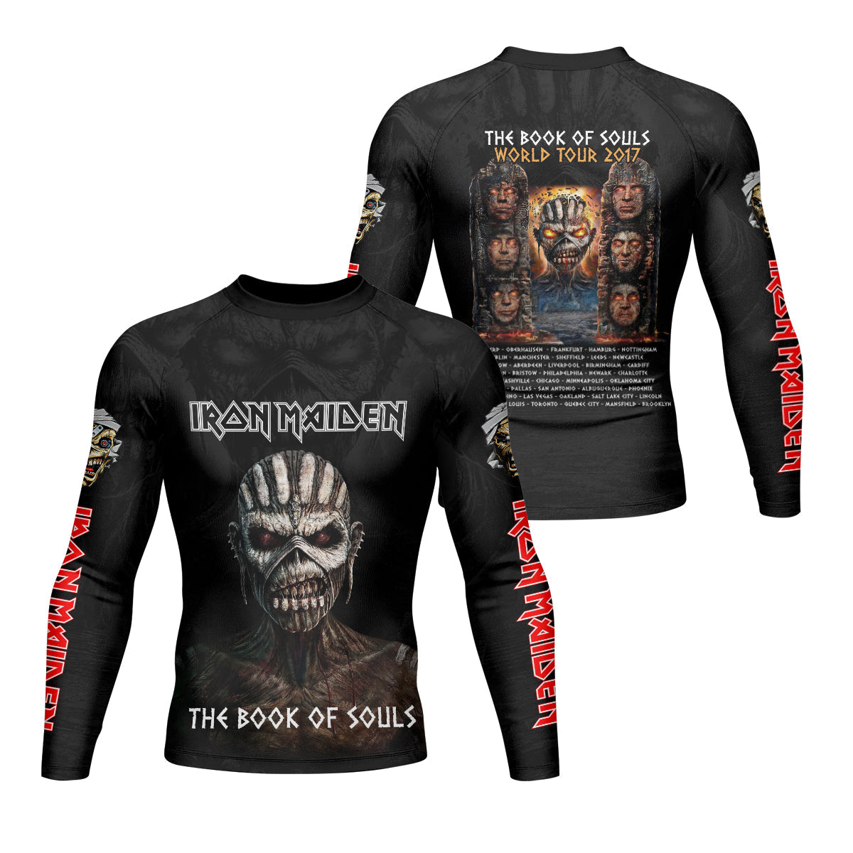Iron Maiden The Book Of Souls Rash Guard