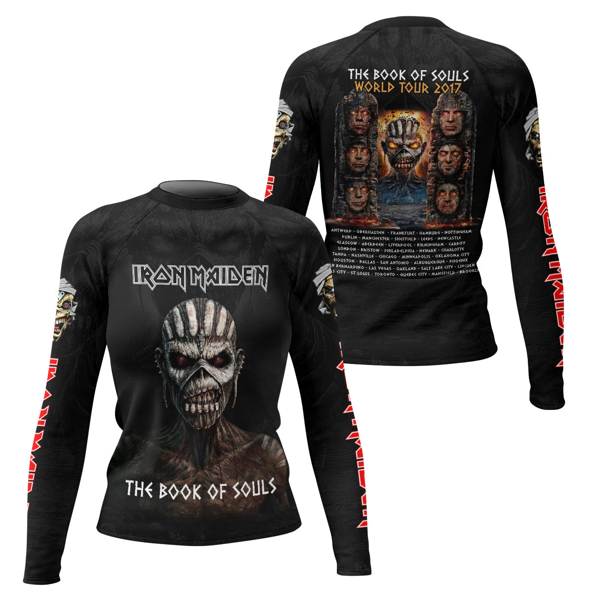 Iron Maiden The Book Of Souls Rash Guard