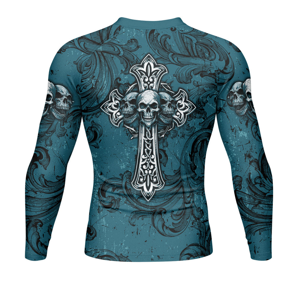Memento Mori Skull Cross Rash Guard
