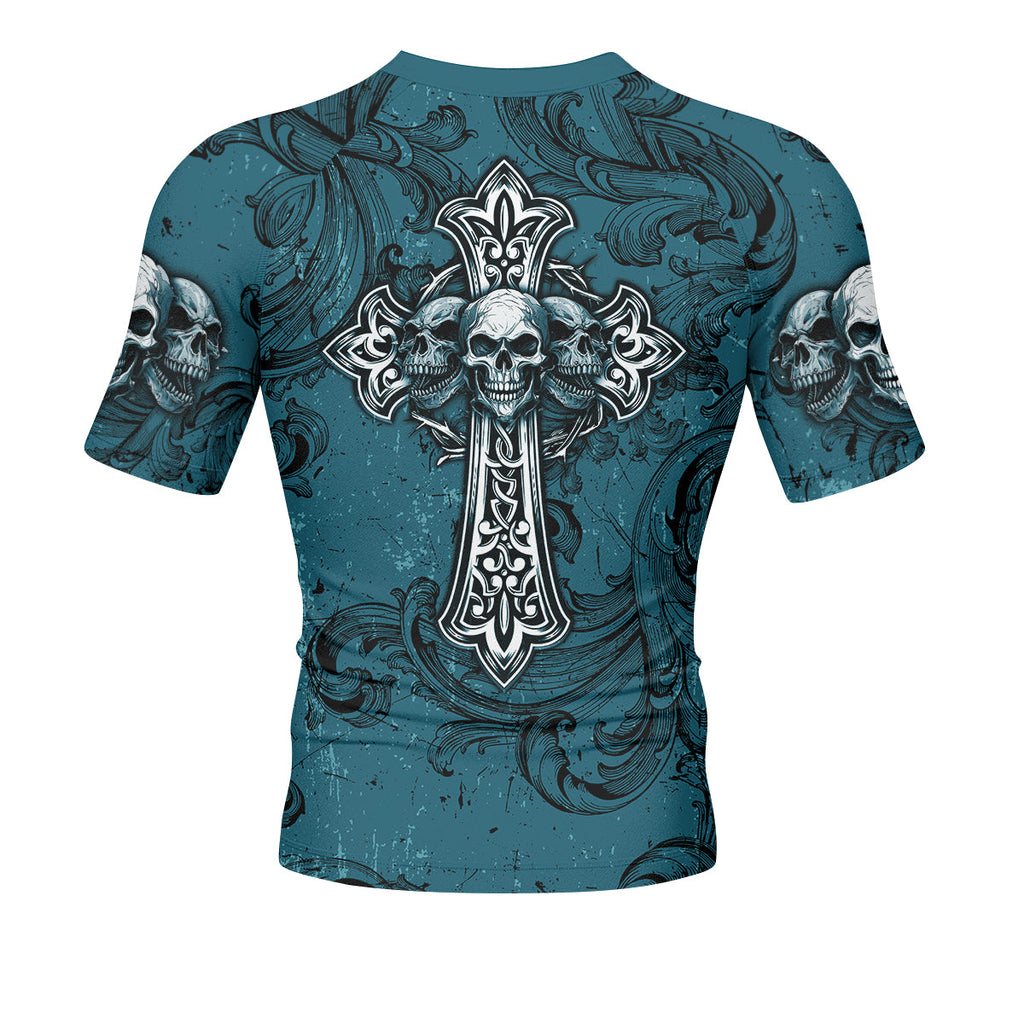 Memento Mori Skull Cross Rash Guard