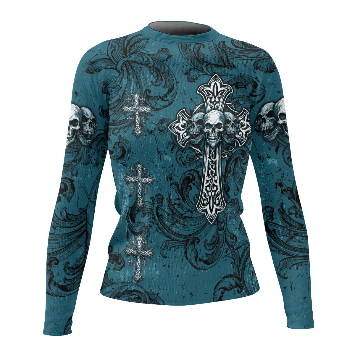 Memento Mori Skull Cross Rash Guard