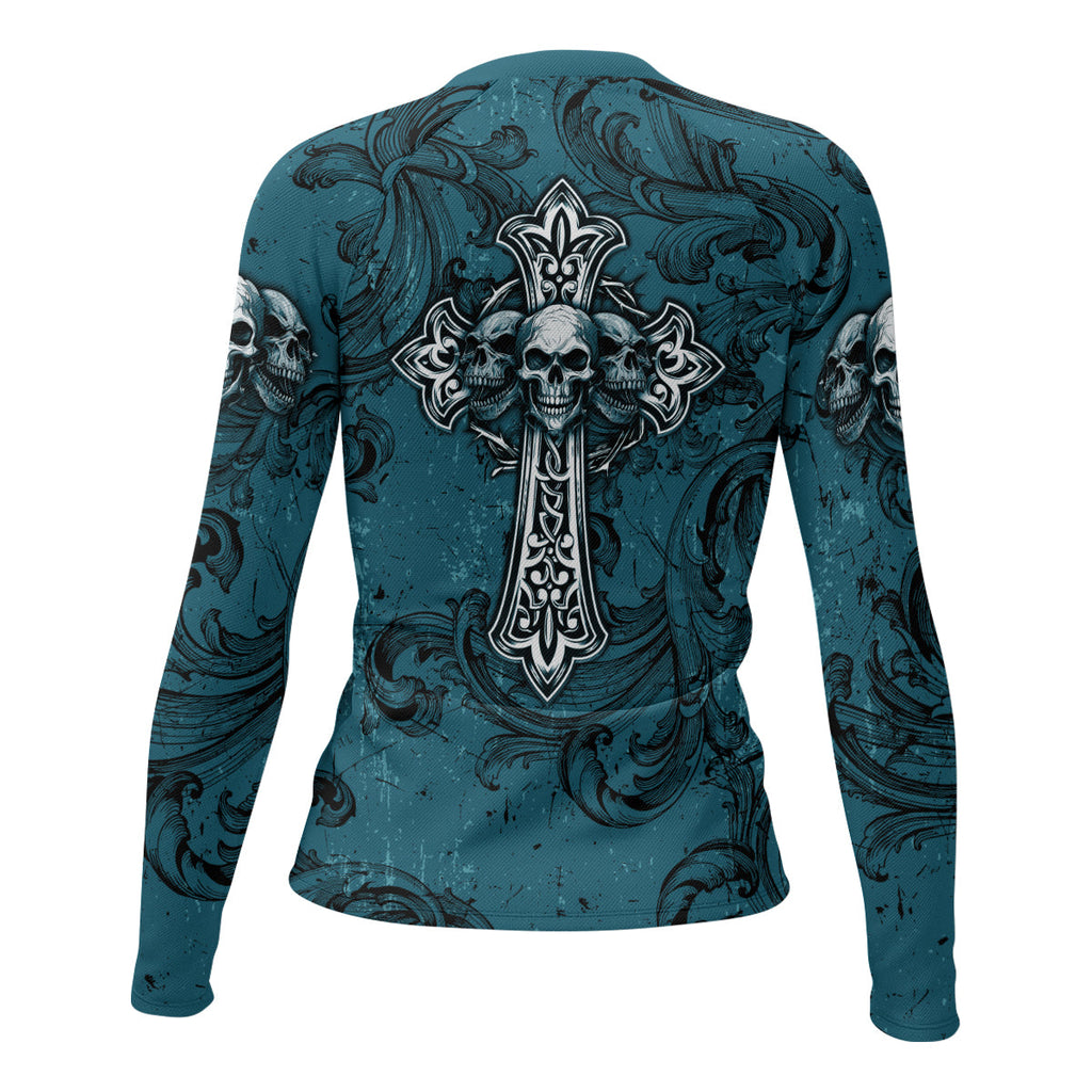 Memento Mori Skull Cross Rash Guard