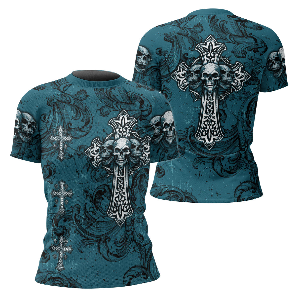 Memento Mori Skull Cross Rash Guard