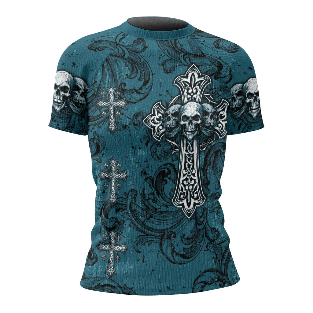 Memento Mori Skull Cross Rash Guard