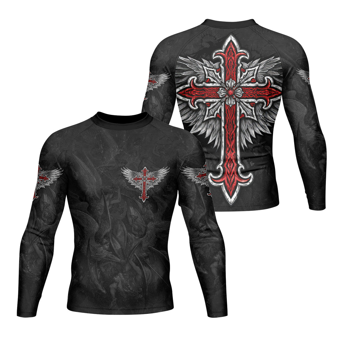 Gothic Spine Wings Rash Guard