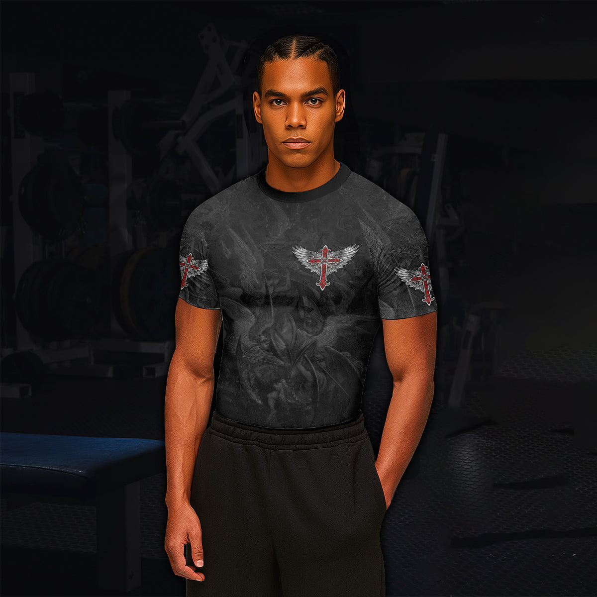 Gothic Spine Wings Rash Guard
