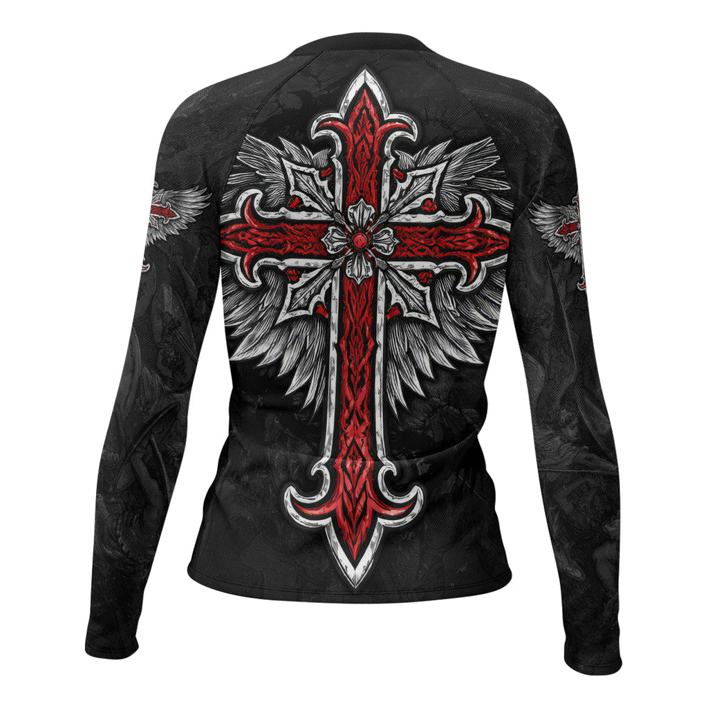 Gothic Spine Wings Rash Guard