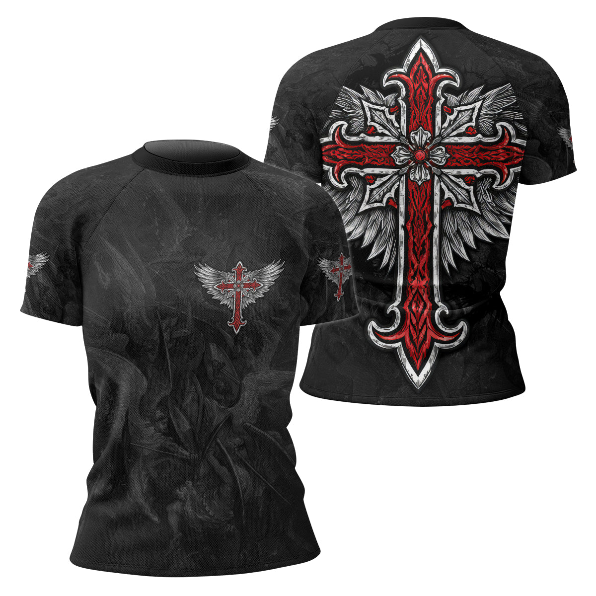 Gothic Spine Wings Rash Guard