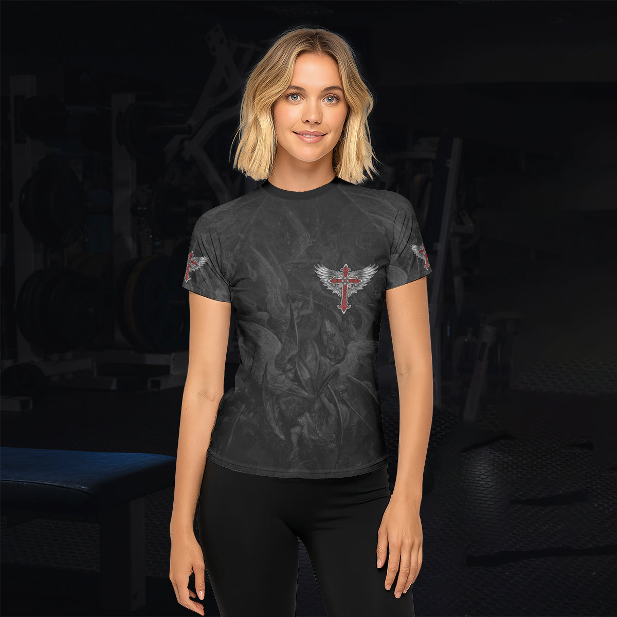 Gothic Spine Wings Rash Guard