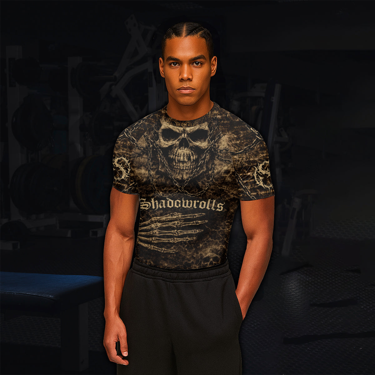 Shadowrolls Skull Chain Rash Guard