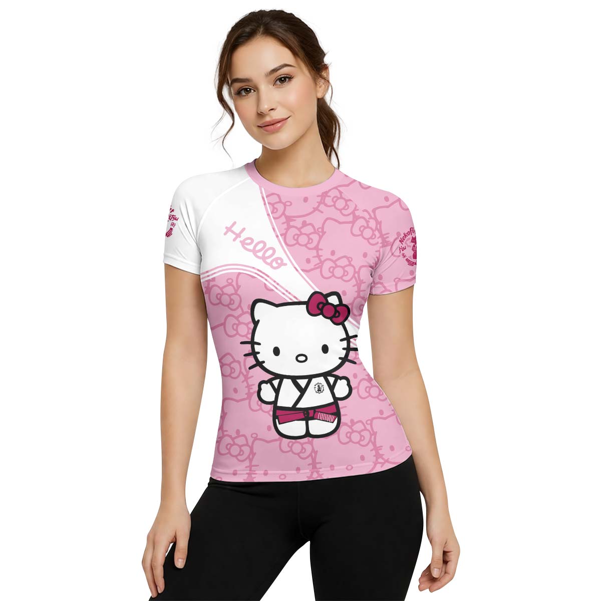 Hello Kitty BJJ Rash Guard