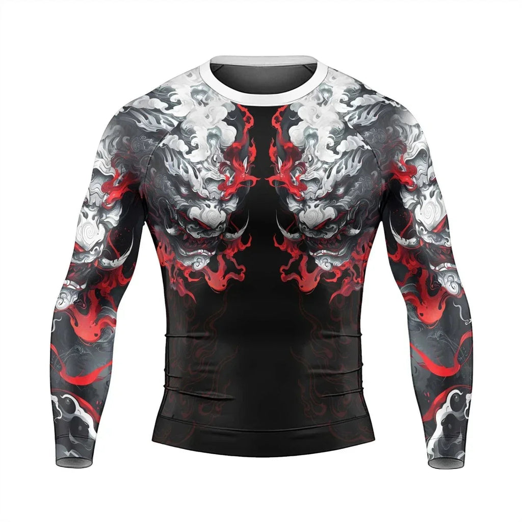 Hellstorm Demon Men's Long Sleeve Rash Guard