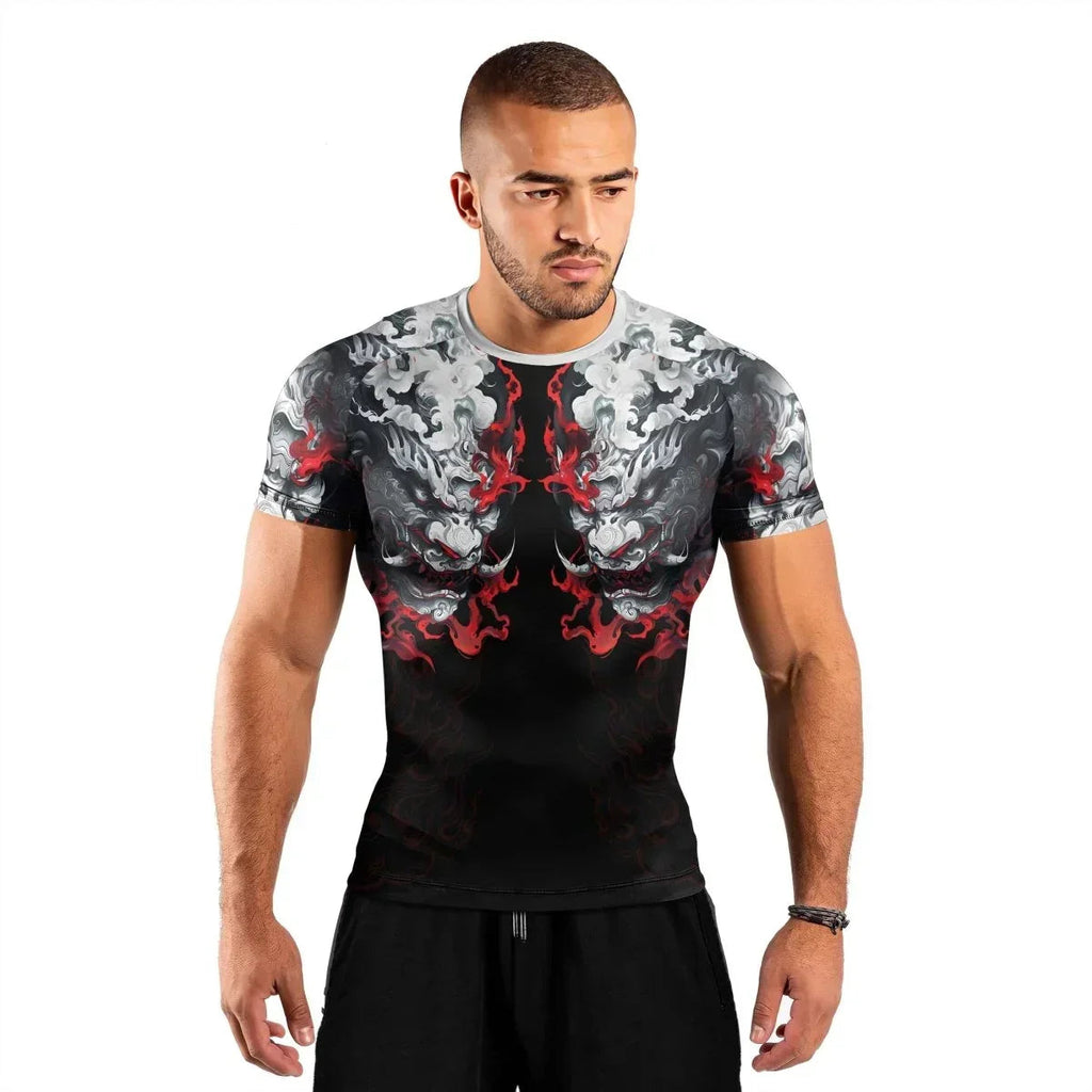 Hellstorm Demon Men's Short Sleeve Rash Guard