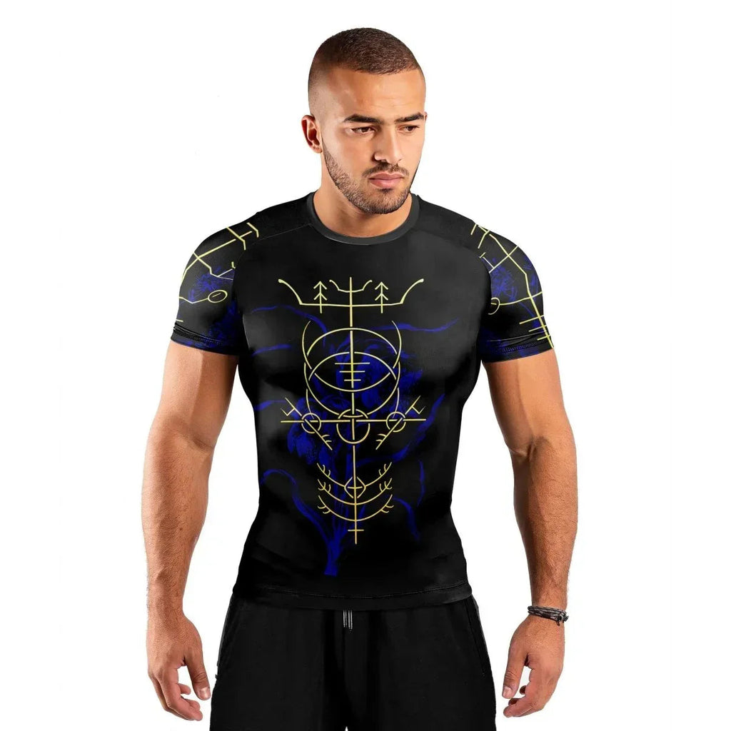 Hulinhjamur Men's Short Sleeve Rash Guard
