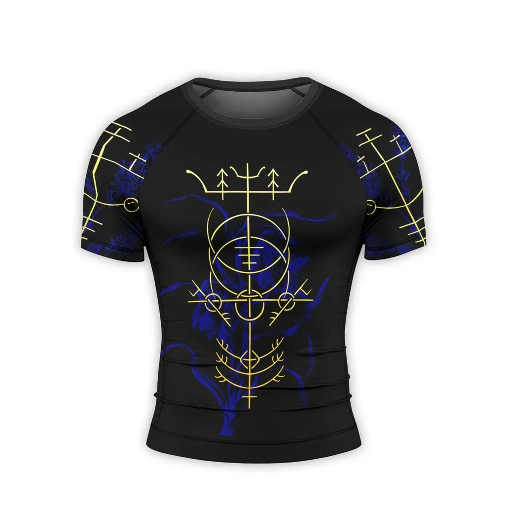 Hulinhjamur Men's Short Sleeve Rash Guard