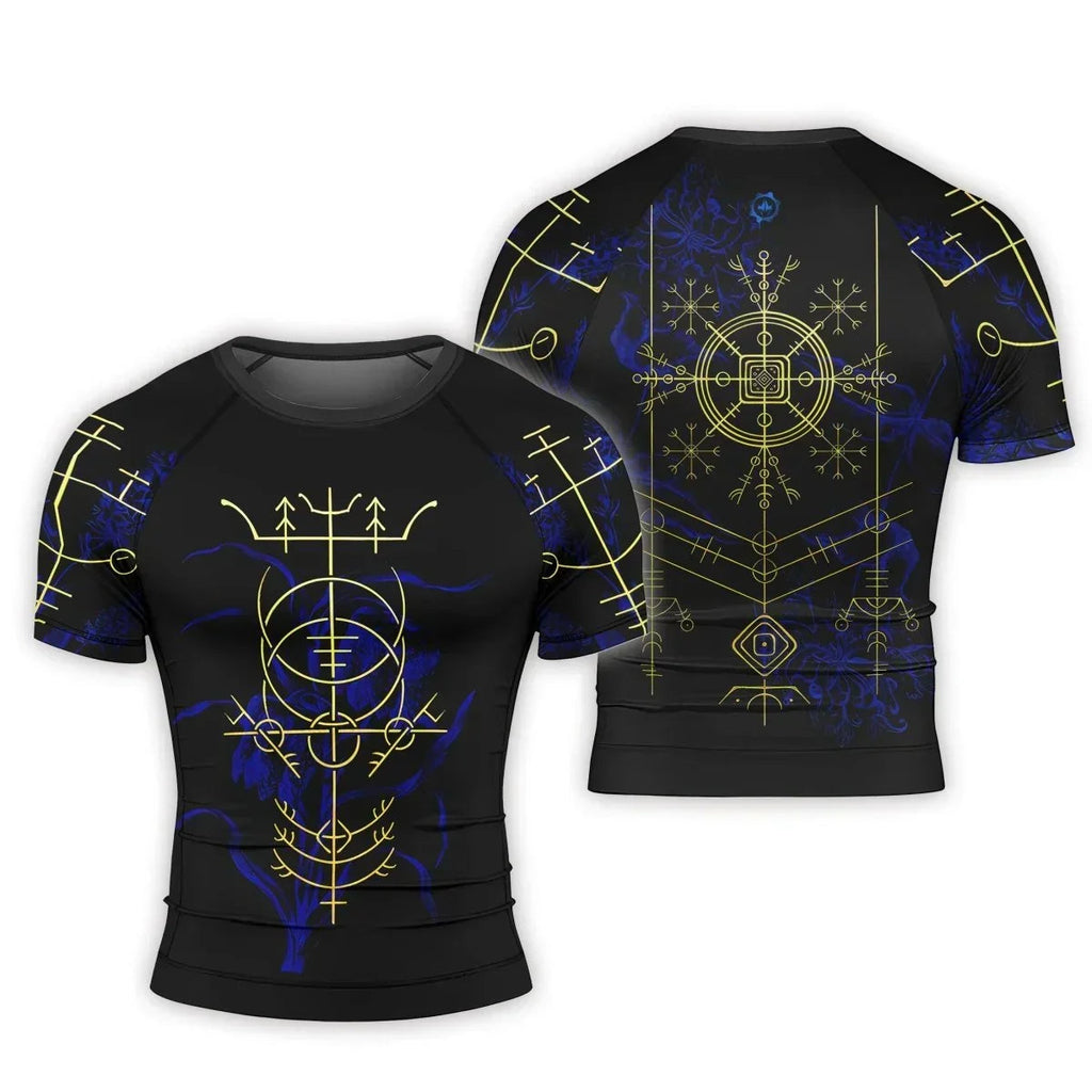Hulinhjamur Men's Short Sleeve Rash Guard