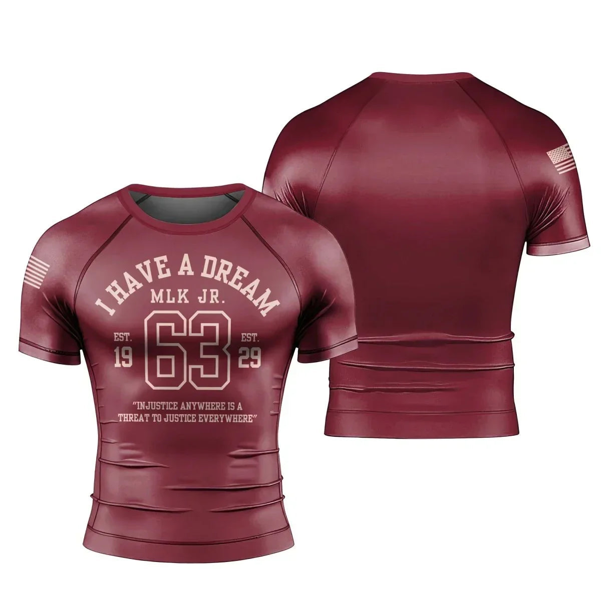 I Have A Dream Men's Short Sleeve Rash Guard