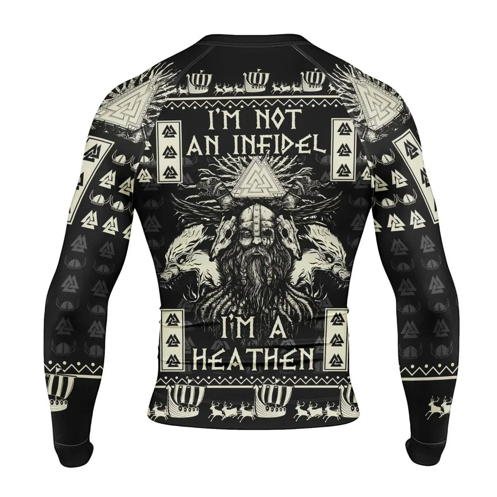 I'm Not An Infidel Men's Long Sleeve Rash Guard