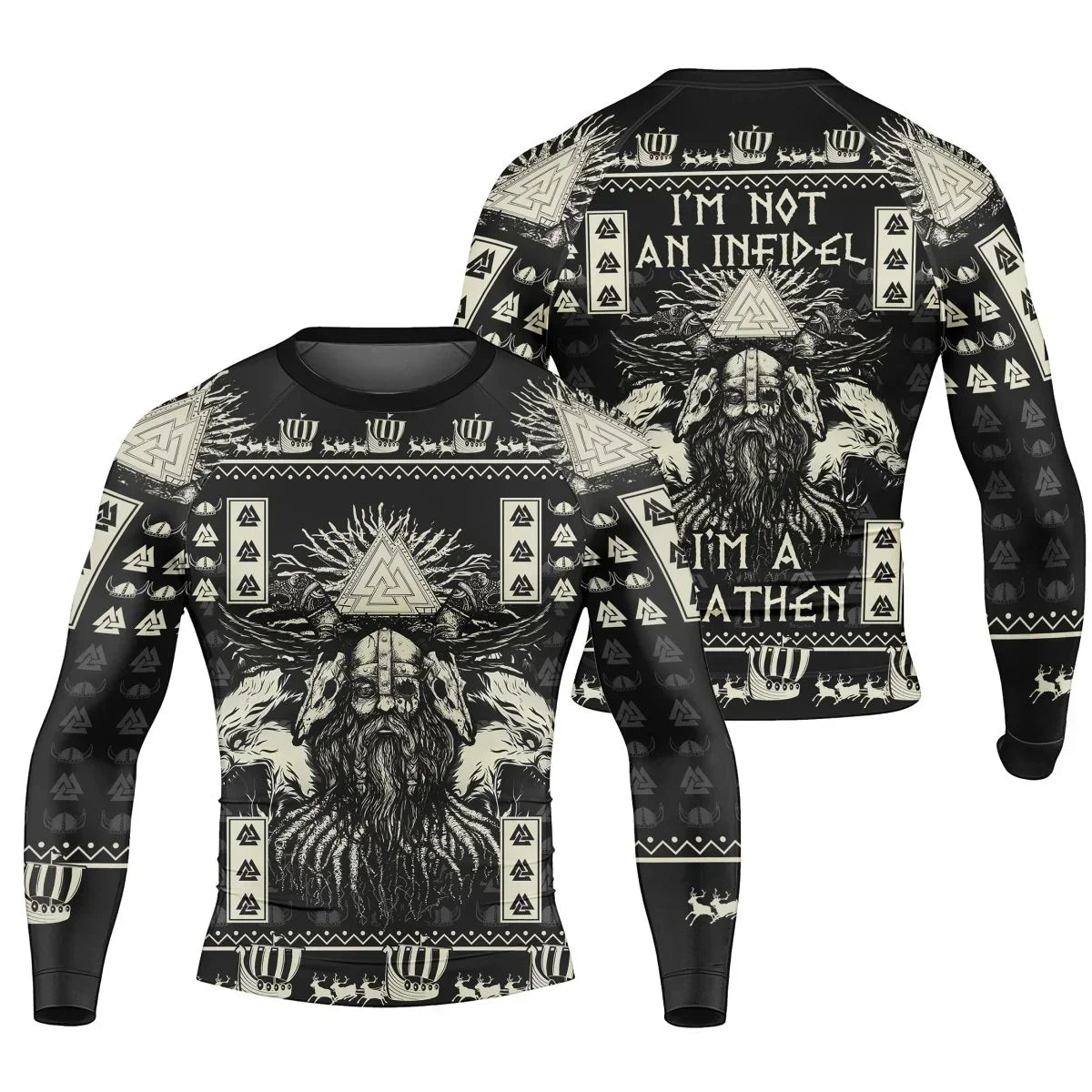 I'm Not An Infidel Men's Long Sleeve Rash Guard