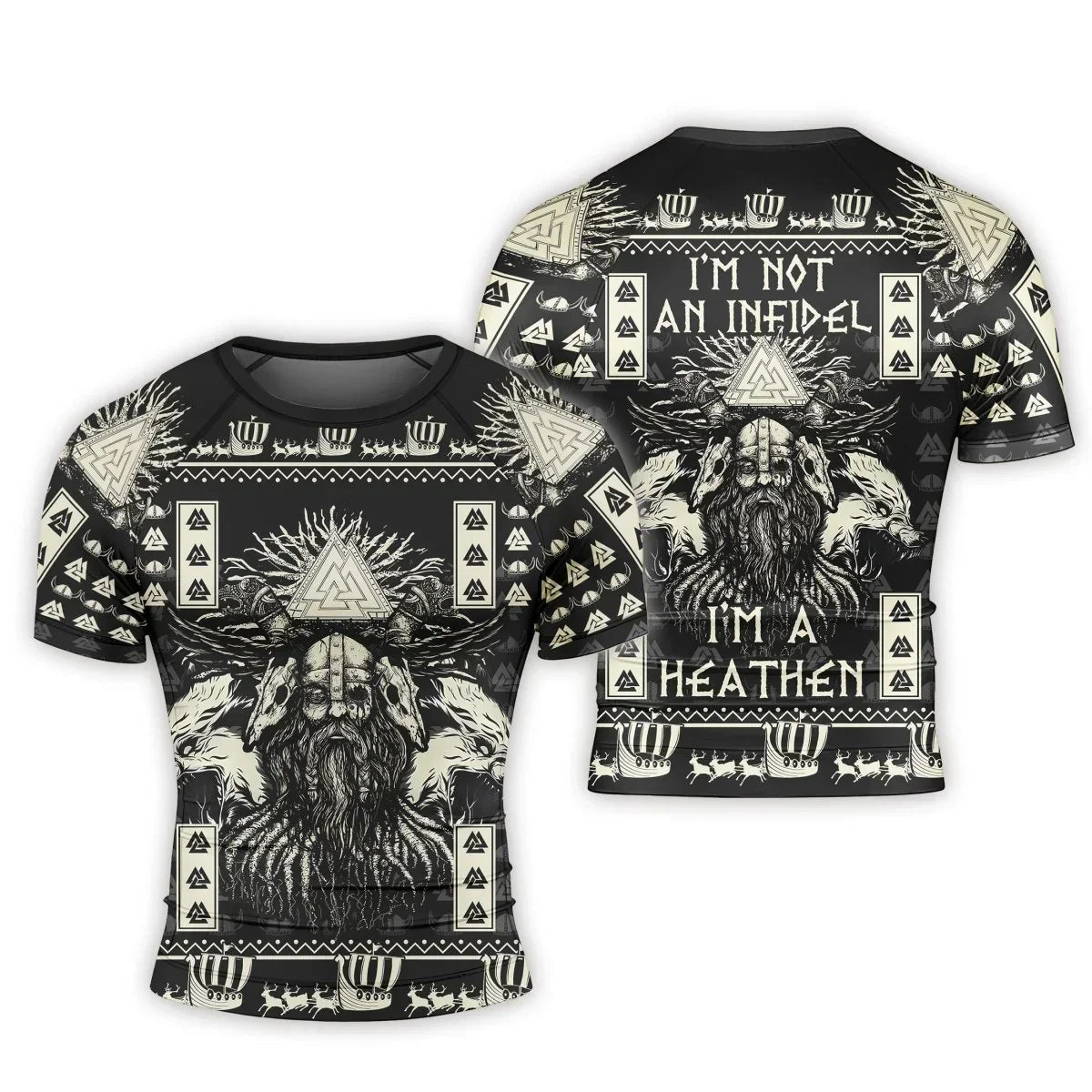 I'm Not An Infidel Men's Short Sleeve Rash Guard