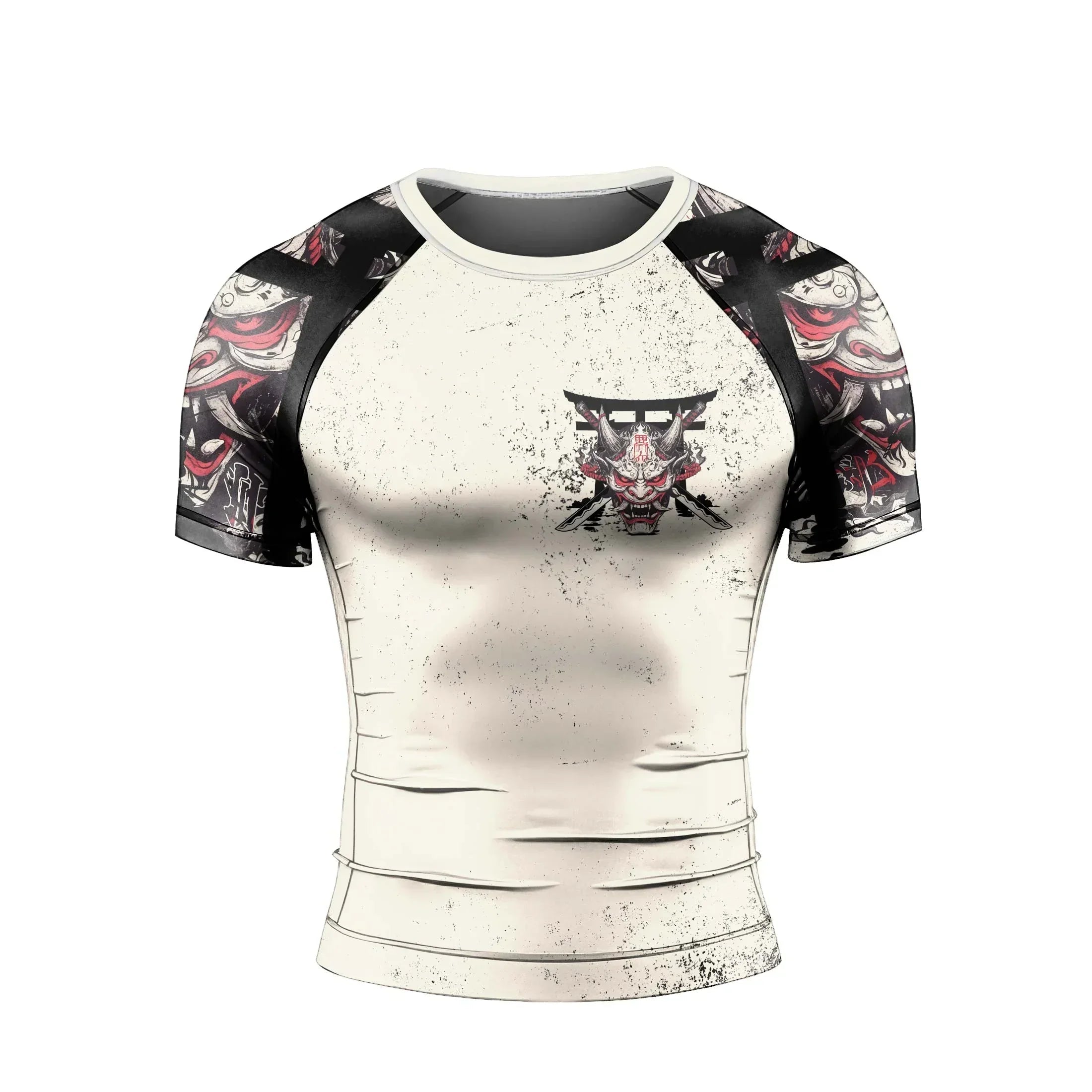 Ivory Demon Men's Short Sleeve Rash Guard
