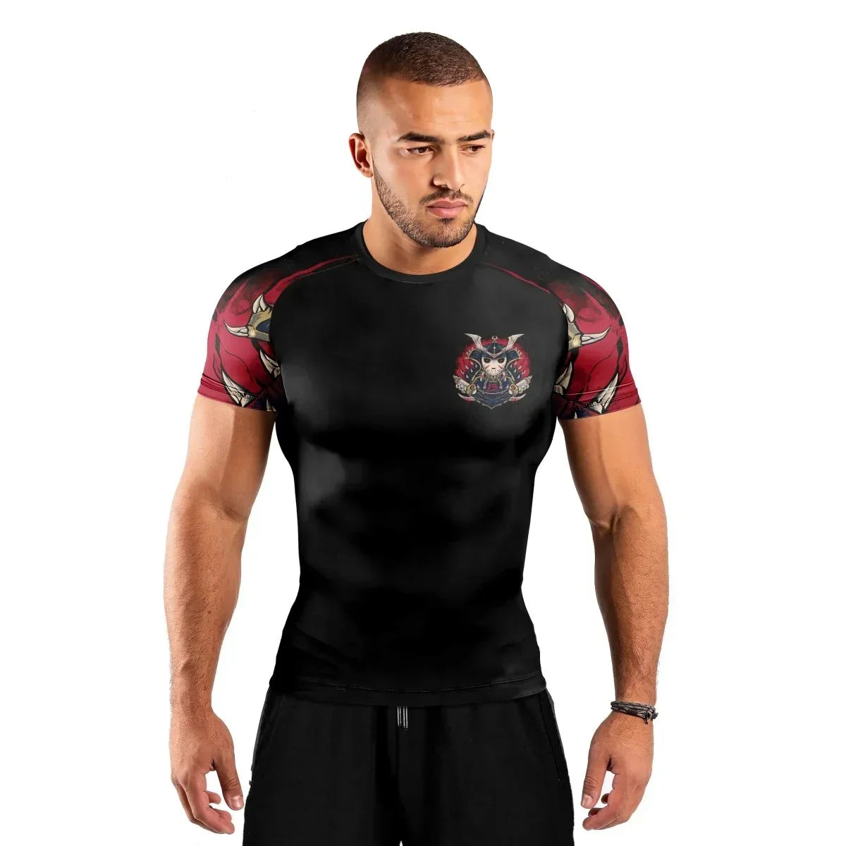 Jason Voorhees Samurai Men's Short Sleeve Rash Guard