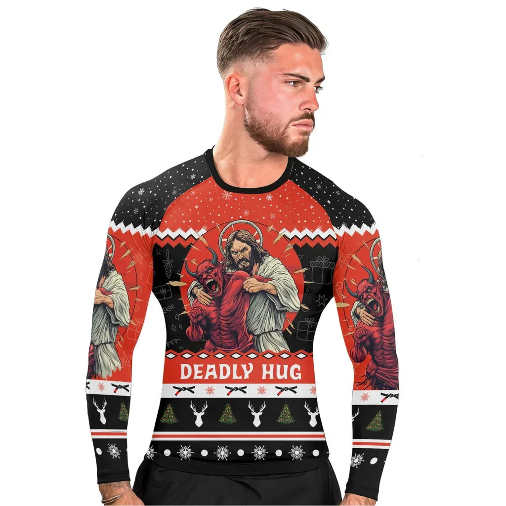 Sacred Guardian Choking Men's Long Sleeve Rash Guard