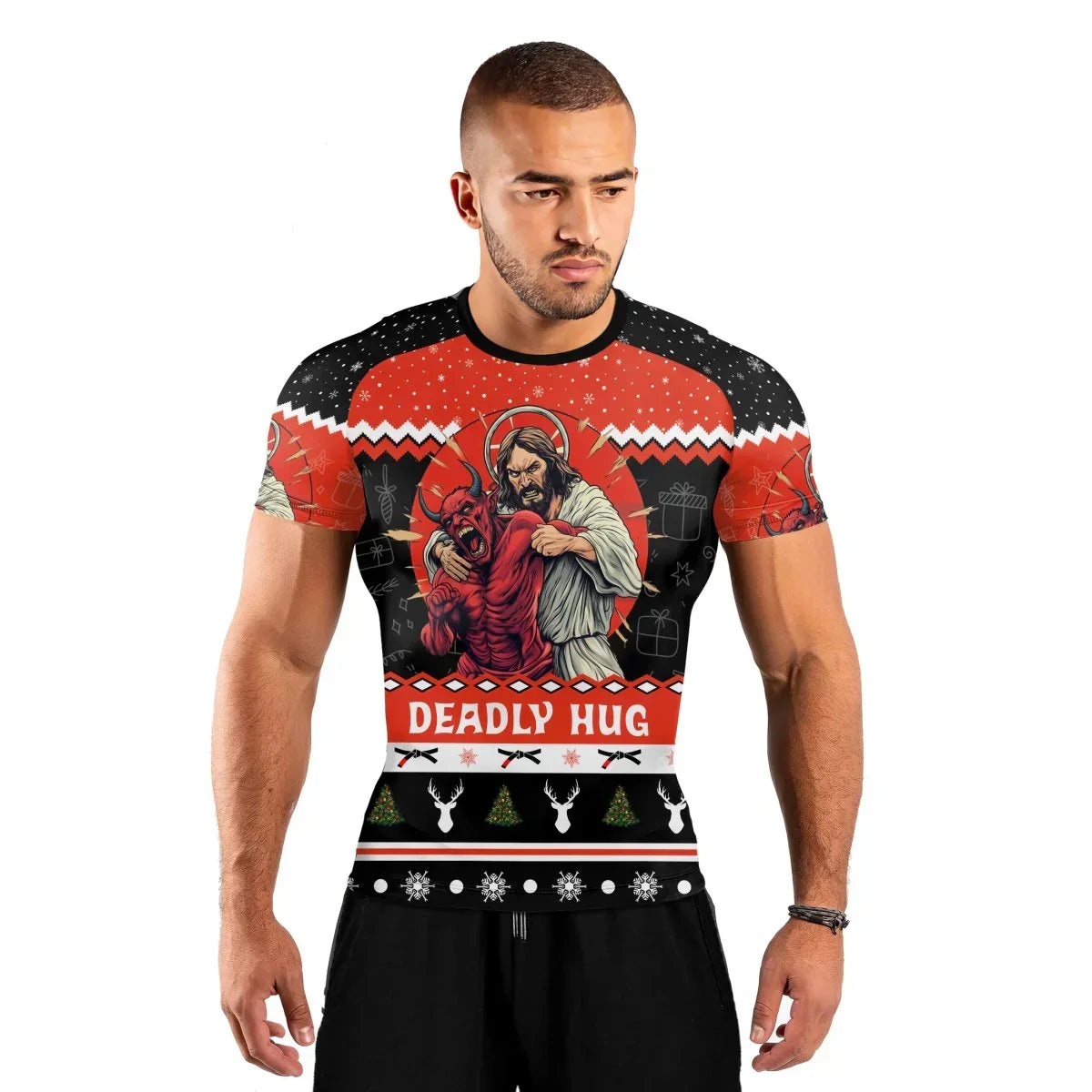Sacred Guardian Choking Men's Short Sleeve Rash Guard