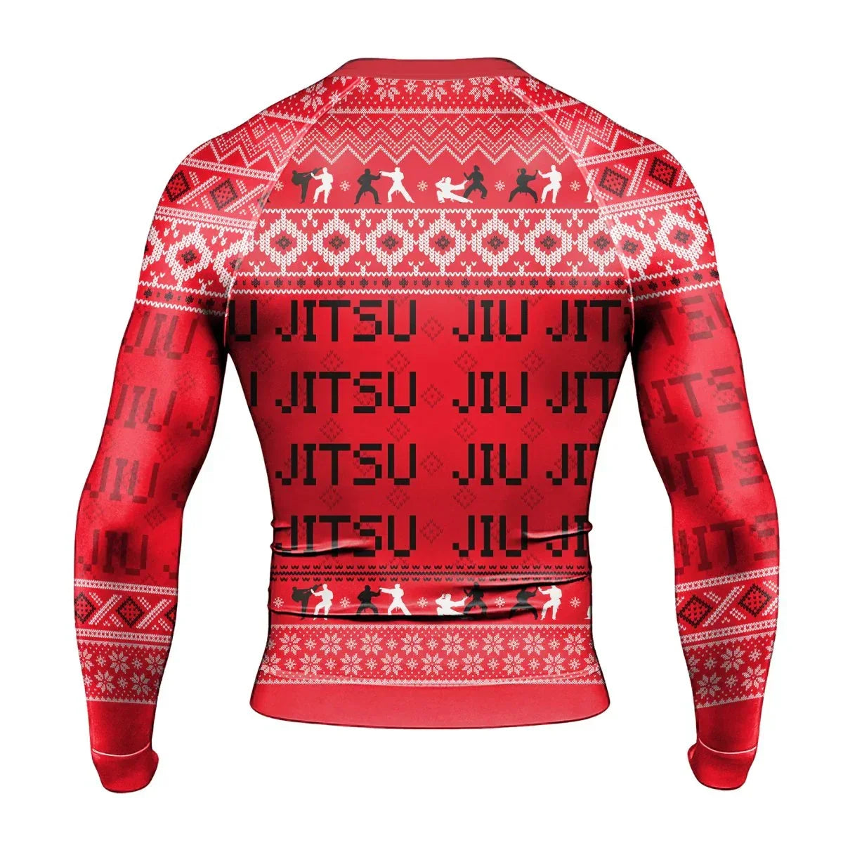 Divine Grappler Christmas Men's Long Sleeve Rash Guard