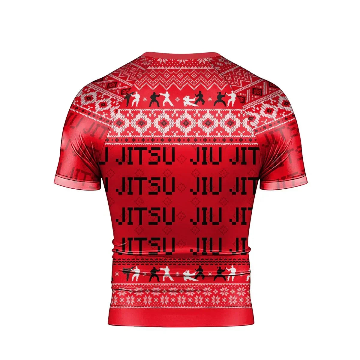 Divine Grappler Christmas Men's Short Sleeve Rash Guard