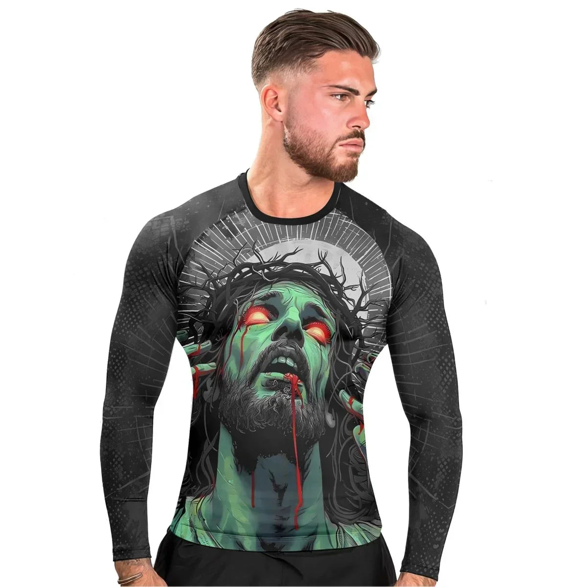 Redeemed Sacrifice Men's Long Sleeve Rash Guard