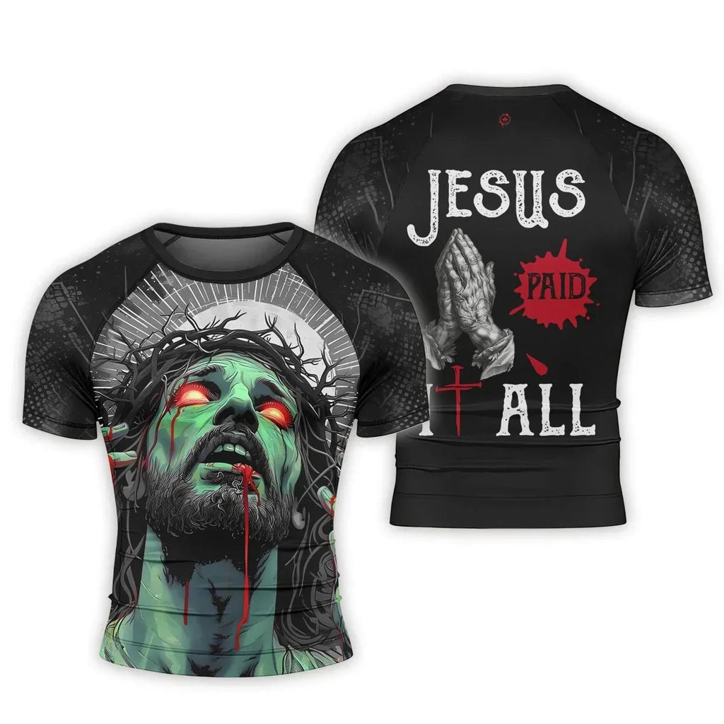 Redeemed Sacrifice Men's Short Sleeve Rash Guard