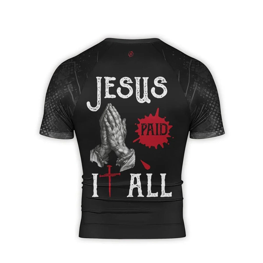Redeemed Sacrifice Men's Short Sleeve Rash Guard