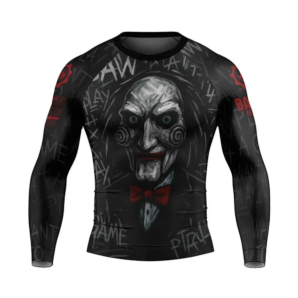 Jigsaw Game Men's Long Sleeve Rash Guard