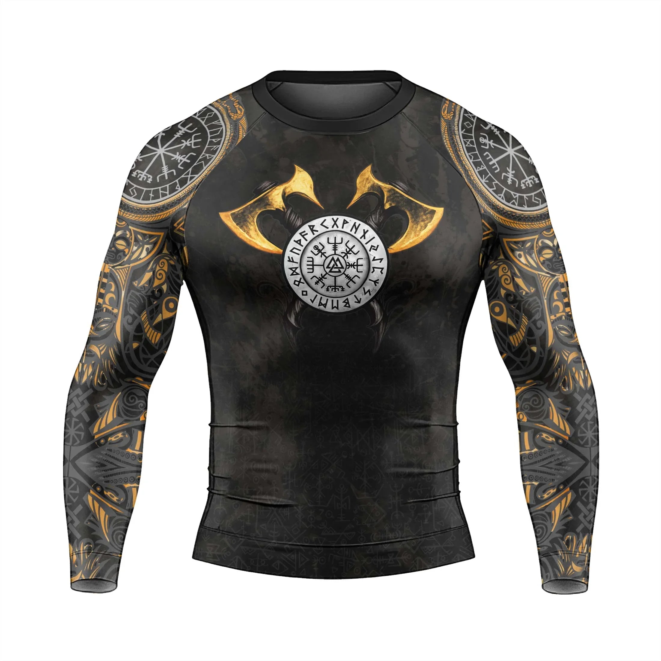 King Ragnar Lodbrok Men's Long Sleeve Rash Guard