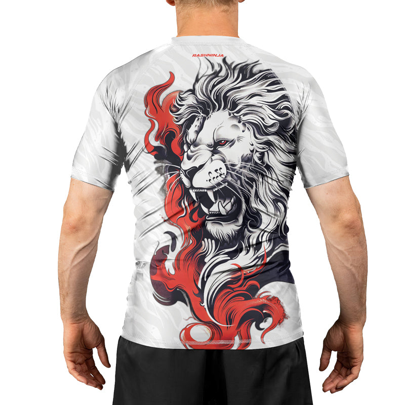 Rashninja Untamed Majesty Men's Short Sleeve Rash Guard